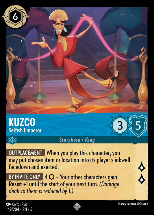 Kuzco - Selfish Emperor | Shimmering Skies #149 (Near Mint Foil) | Disney Lorcana Single Australia (Near Mint)