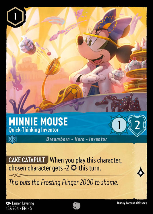 Minnie Mouse - Quick-Thinking Inventor | Shimmering Skies #152 (Near Mint) | Disney Lorcana Single Australia (Near Mint)