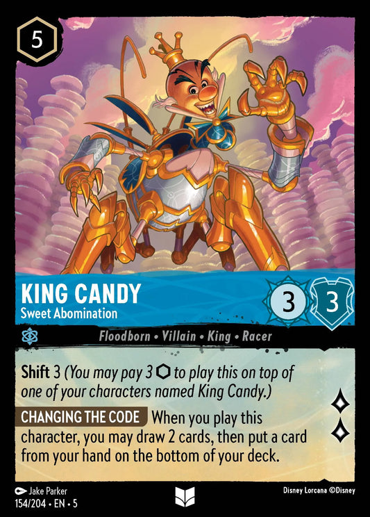 King Candy - Sweet Abomination | Shimmering Skies #154 (Near Mint Foil) | Disney Lorcana Single Australia (Near Mint)
