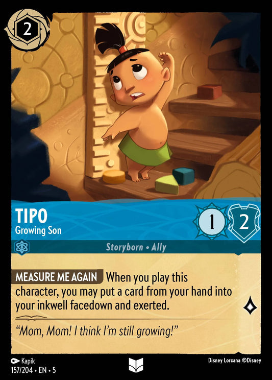 Tipo - Growing Son | Shimmering Skies #157 (Near Mint Foil) | Disney Lorcana Single Australia (Near Mint)