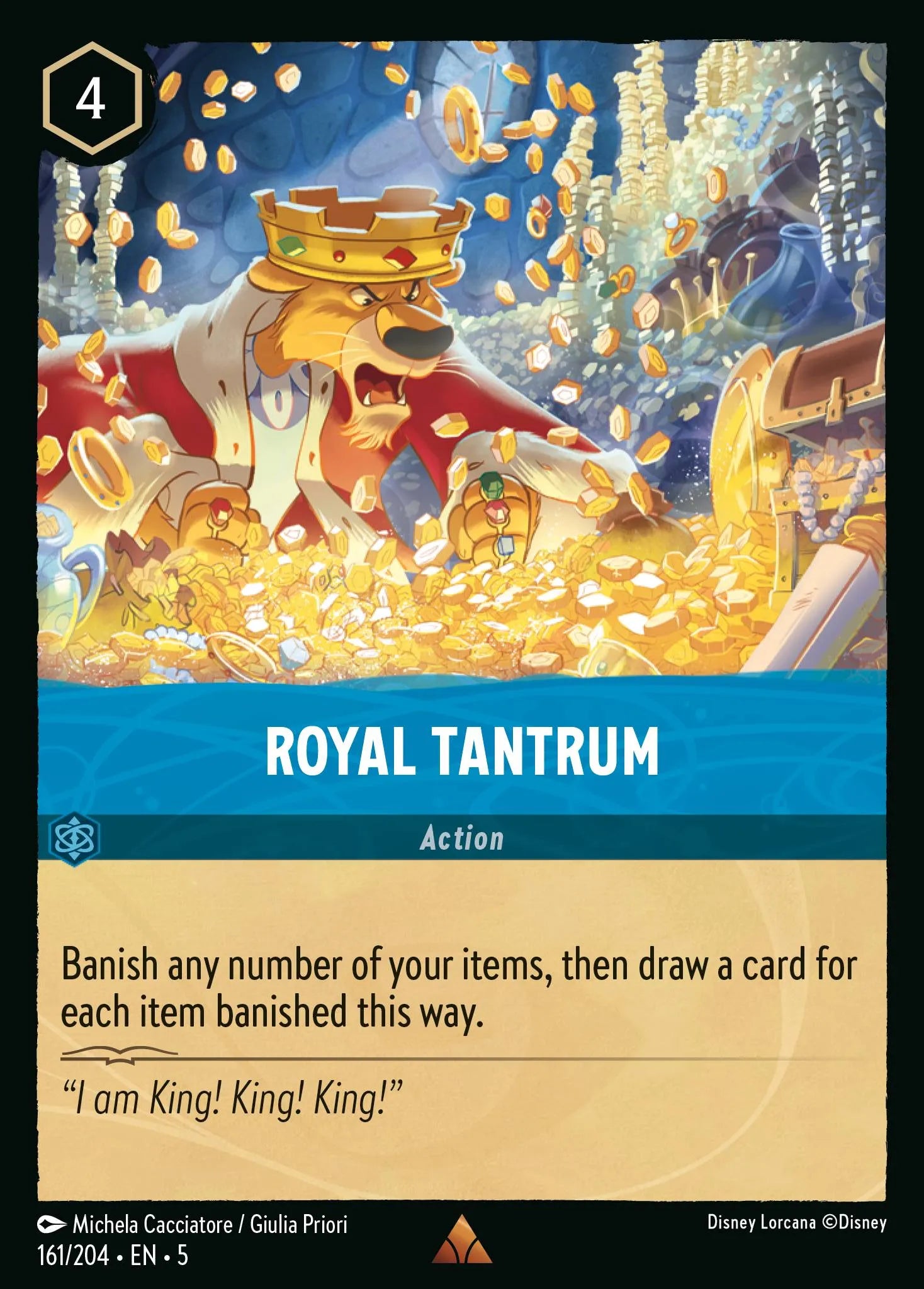 Royal Tantrum | Shimmering Skies #161 (Near Mint) | Disney Lorcana Single Australia (Near Mint)