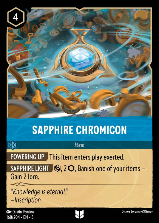 Sapphire Chromicon | Shimmering Skies #168 (Near Mint) | Disney Lorcana Single Australia (Near Mint)