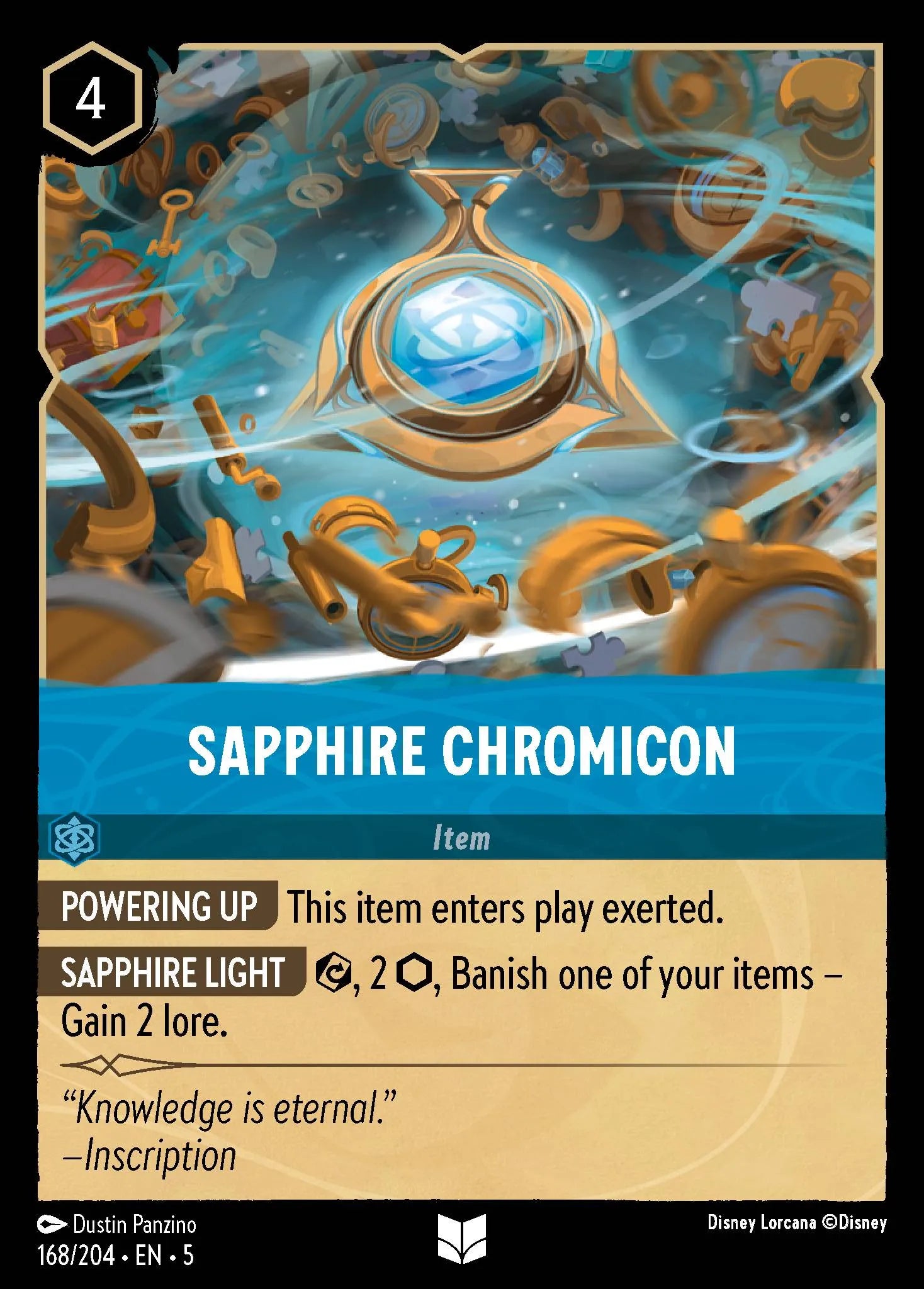 Sapphire Chromicon | Shimmering Skies #168 (Near Mint Foil) | Disney Lorcana Single Australia (Near Mint)