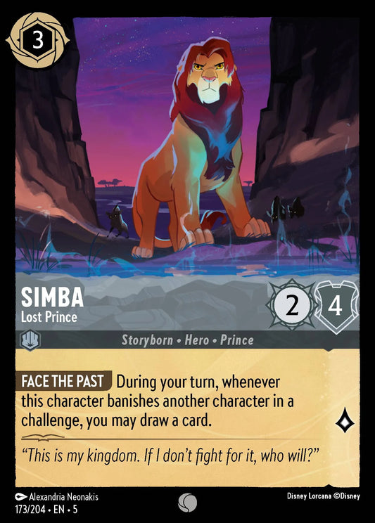 Simba - Lost Prince | Shimmering Skies #173 (Near Mint Foil) | Disney Lorcana Single Australia (Near Mint)
