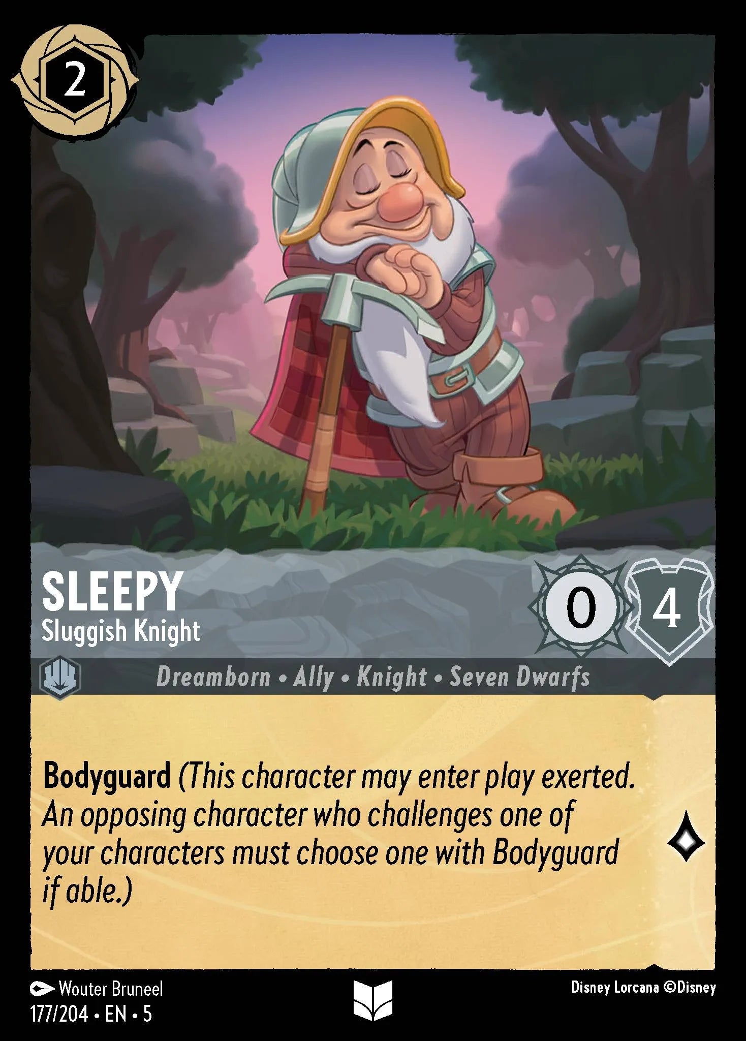 Sleepy - Sluggish Knight | Shimmering Skies #177 (Near Mint) | Disney Lorcana Single Australia (Near Mint)