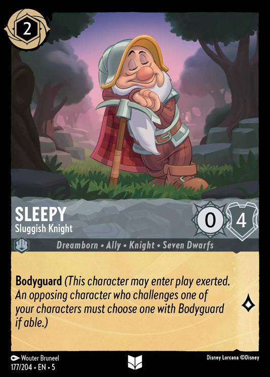 Sleepy - Sluggish Knight | Shimmering Skies #177 (Near Mint) | Disney Lorcana Single Australia (Near Mint)