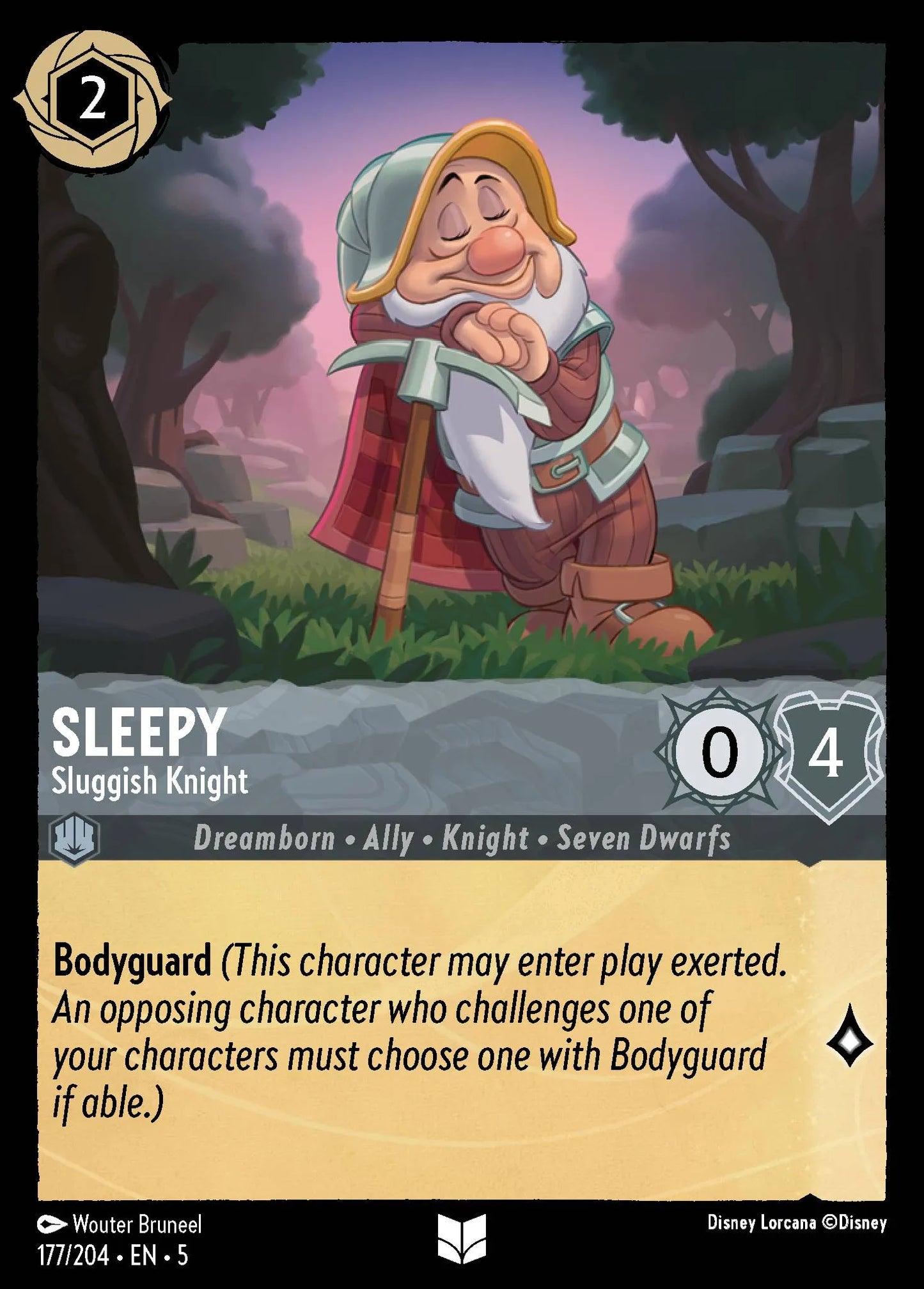 Sleepy - Sluggish Knight | Shimmering Skies #177 (Near Mint Foil) | Disney Lorcana Single Australia (Near Mint)