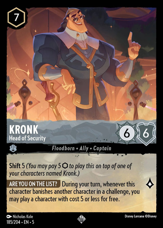 Kronk - Head of Security | Shimmering Skies #185 (Near Mint) | Disney Lorcana Single Australia (Near Mint)