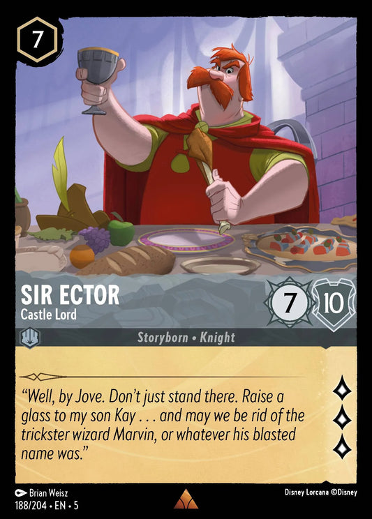 Sir Ector - Castle Lord | Shimmering Skies #188 (Near Mint) | Disney Lorcana Single Australia (Near Mint)