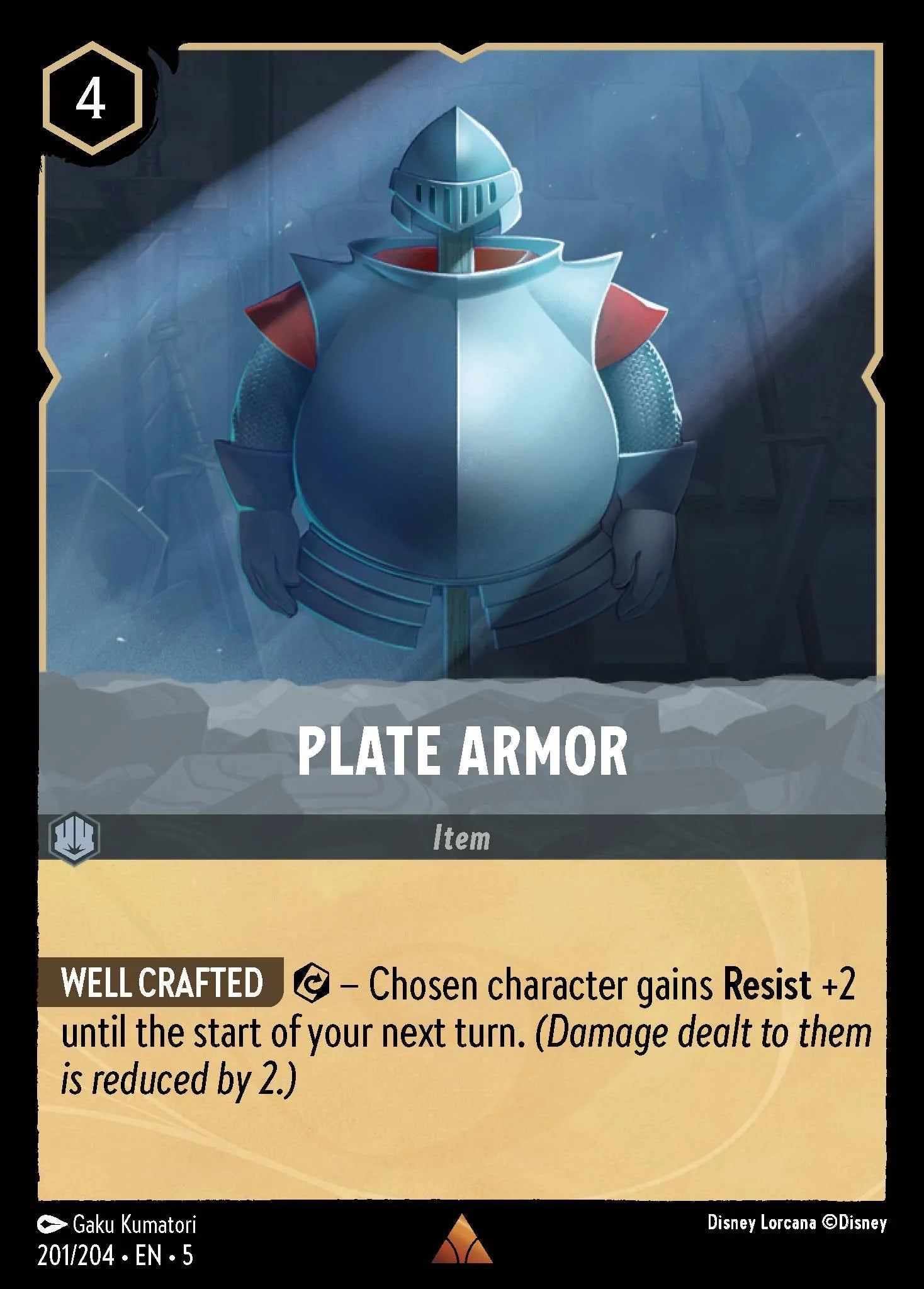 Plate Armor | Shimmering Skies #201 (Near Mint Foil) | Disney Lorcana Single Australia (Near Mint)