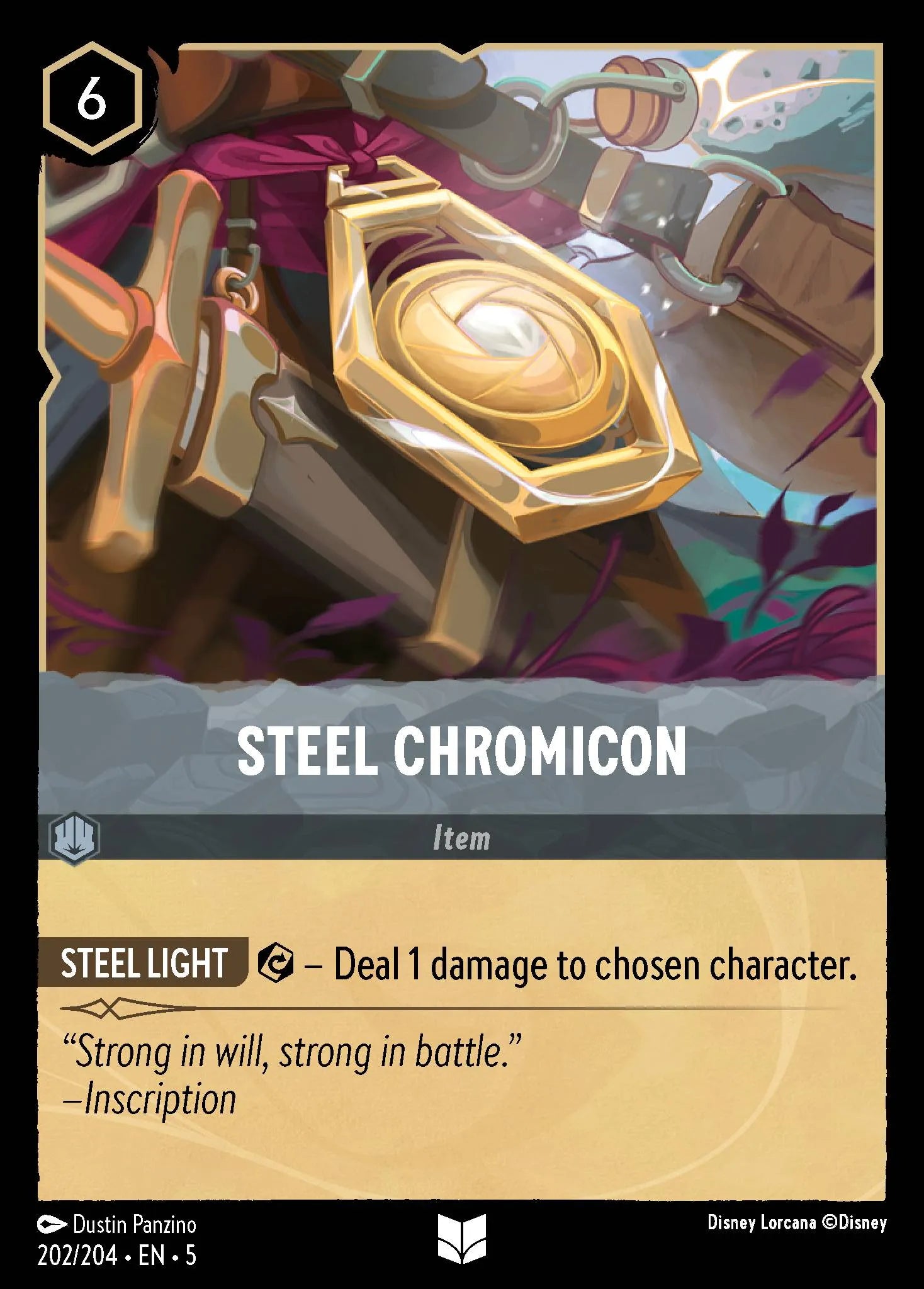 Steel Chromicon | Shimmering Skies #202 (Near Mint Foil) | Disney Lorcana Single Australia (Near Mint)