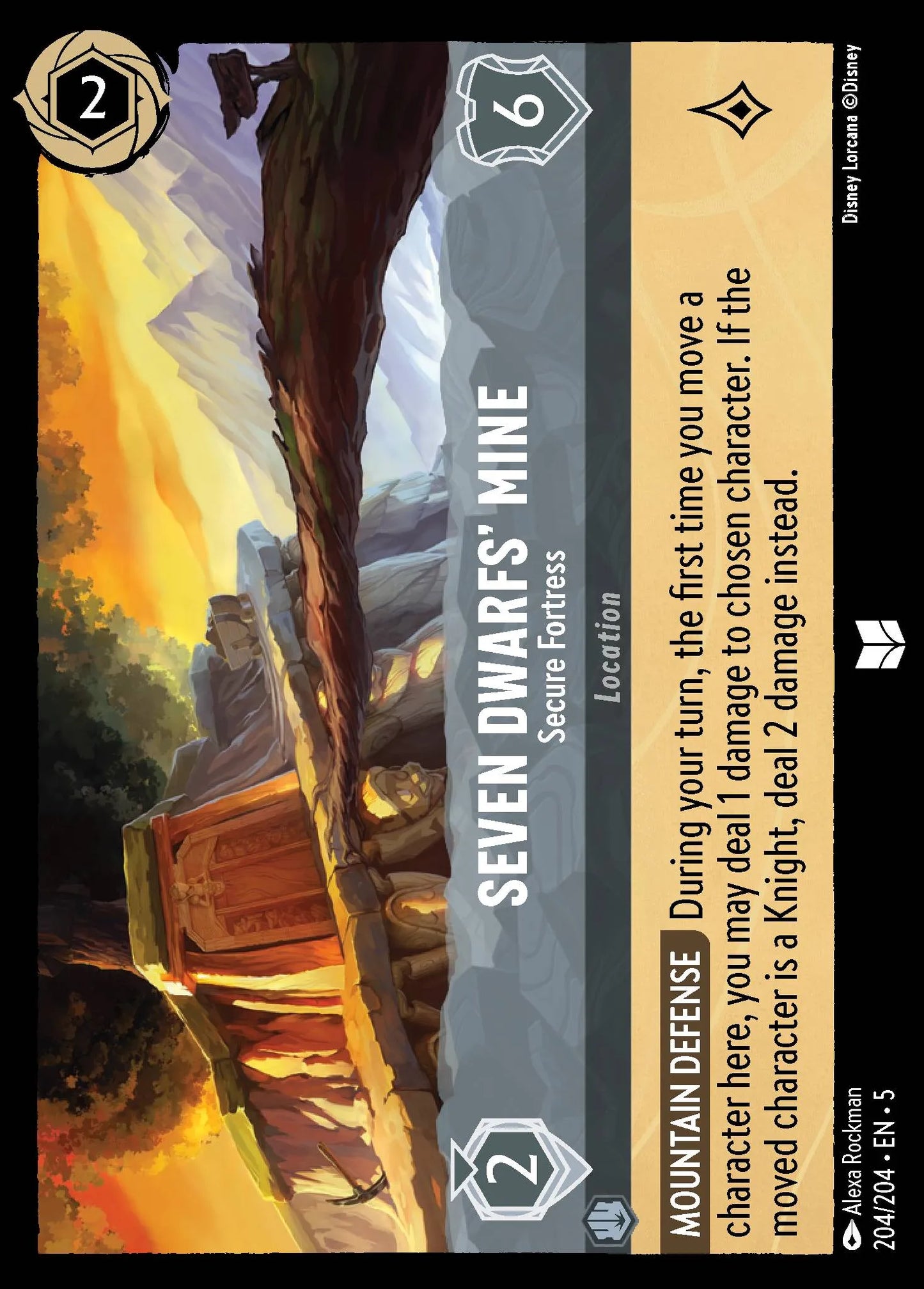 Seven Dwarfs' Mine - Secure Fortress | Shimmering Skies #204 (Near Mint Foil) | Disney Lorcana Single Australia (Near Mint)