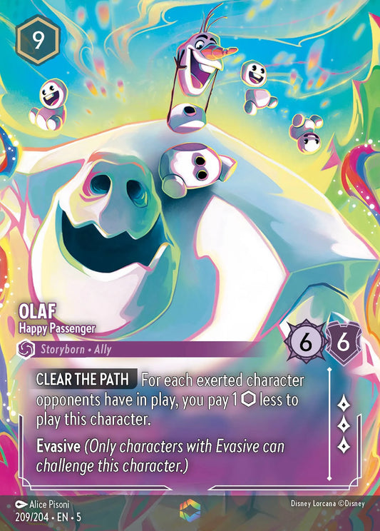 Olaf - Happy Passenger | Shimmering Skies #209 (Near Mint) | Disney Lorcana Single Australia (Near Mint)