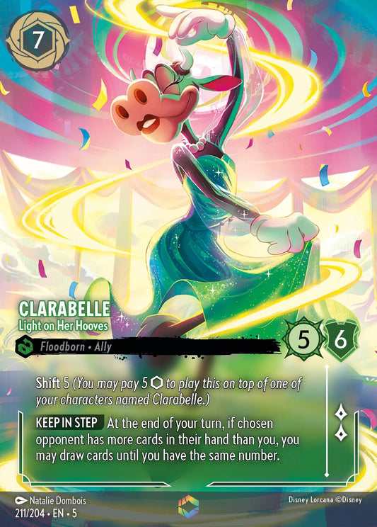 Clarabelle - Light on Her Hooves | Shimmering Skies #211 (Near Mint) | Disney Lorcana Single Australia (Near Mint)
