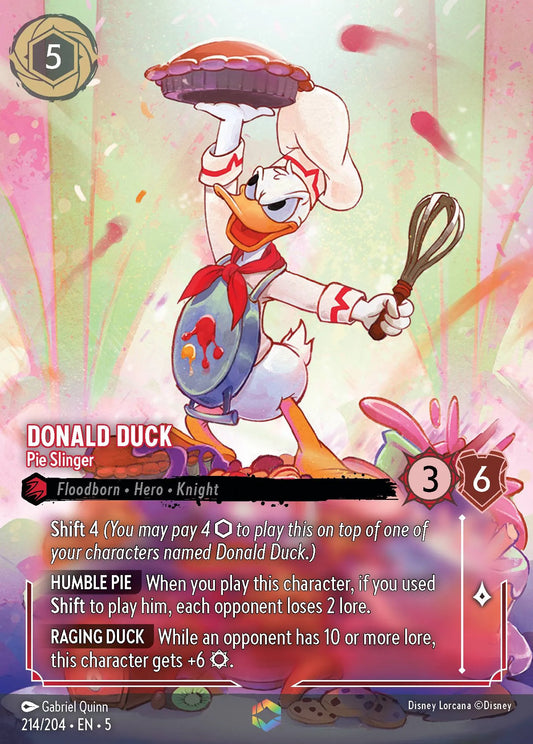 Donald Duck - Pie Slinger | Shimmering Skies #214 (Near Mint) | Disney Lorcana Single Australia (Near Mint)