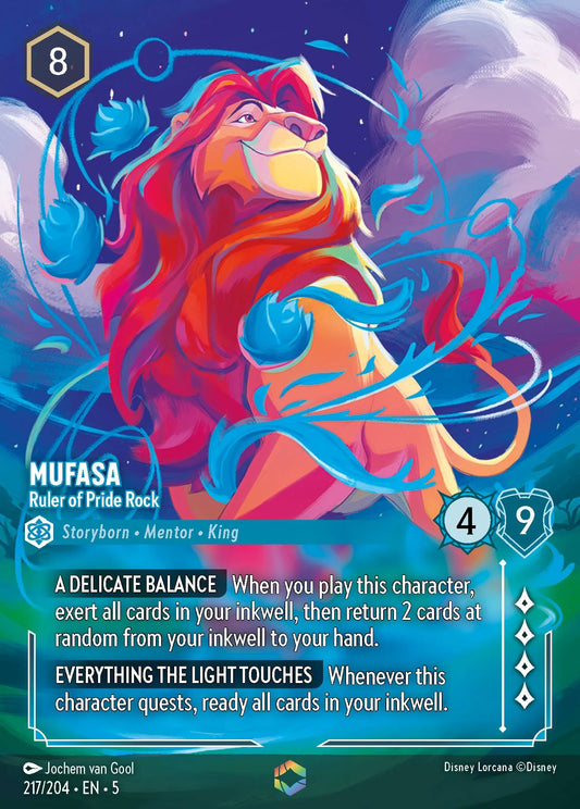 Mufasa - Ruler of Pride Rock | Shimmering Skies #217 (Near Mint) | Disney Lorcana Single Australia (Near Mint)