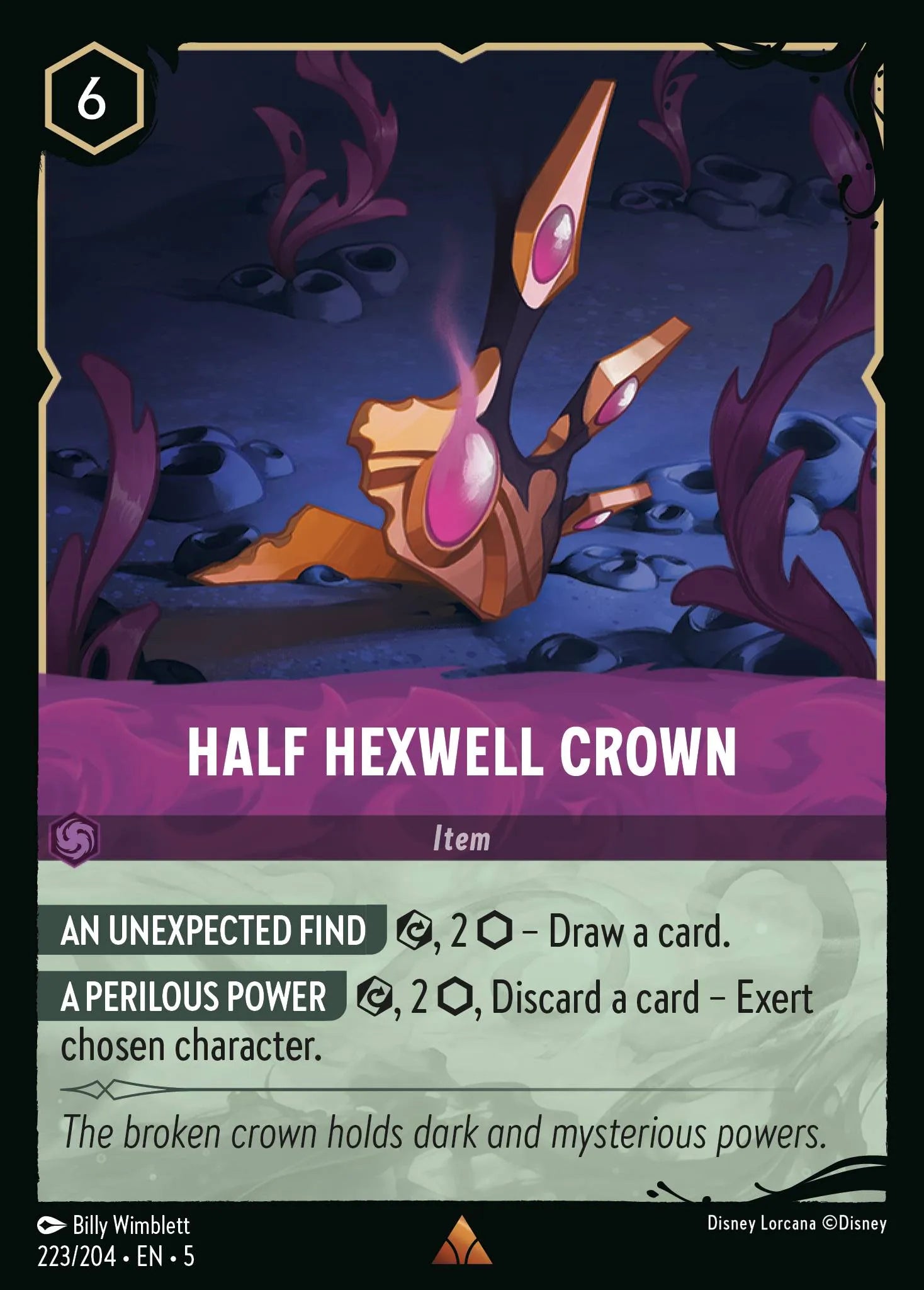 Half Hexwell Crown | Shimmering Skies #223 (Near Mint Foil) | Disney Lorcana Single Australia (Near Mint)