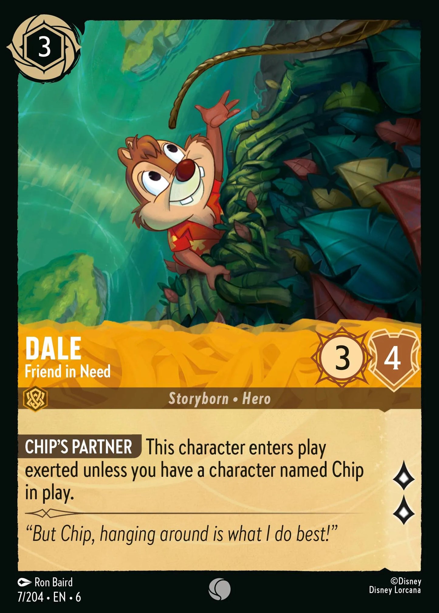 Dale - Friend in Need | Azurite Sea #7 (Near Mint) | Disney Lorcana Single Australia (Near Mint)