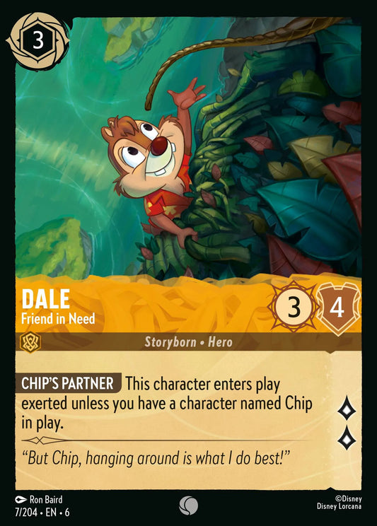 Dale - Friend in Need | Azurite Sea #7 (Near Mint Foil) | Disney Lorcana Single Australia (Near Mint)