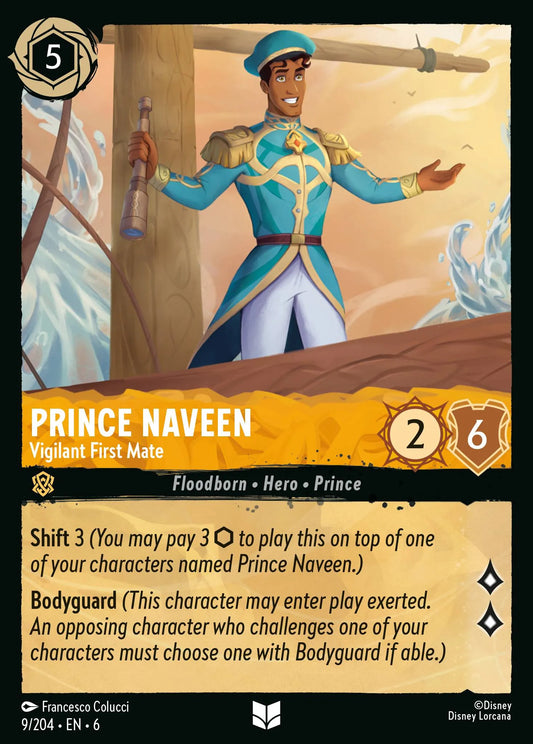 Prince Naveen - Vigilant First Mate | Azurite Sea #9 (Near Mint Foil) | Disney Lorcana Single Australia (Near Mint)
