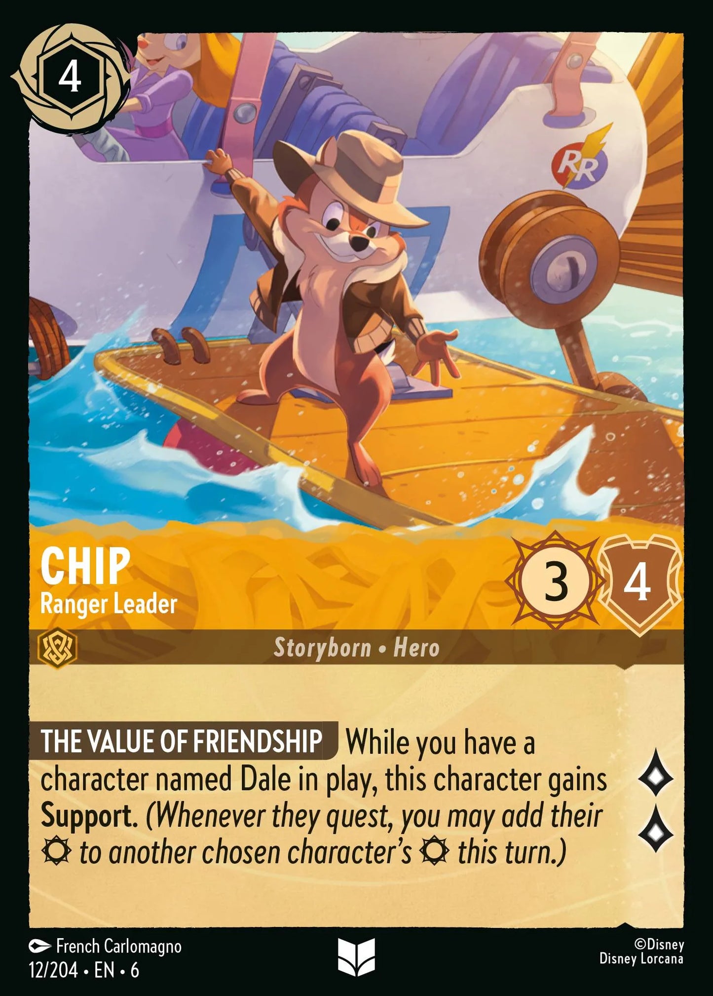 Chip - Ranger Leader | Azurite Sea #12 (Near Mint Foil) | Disney Lorcana Single Australia (Near Mint)