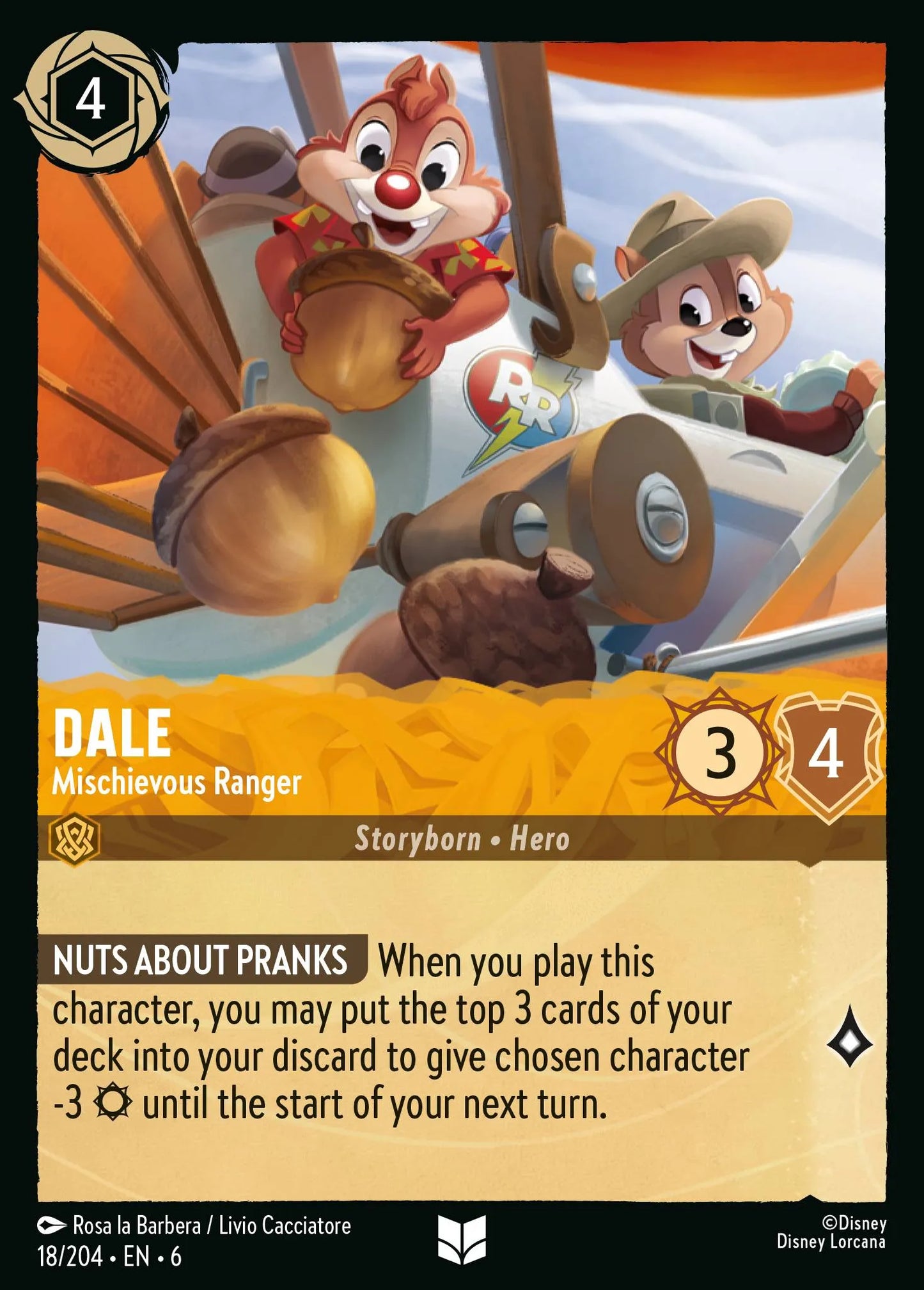 Dale - Mischievous Ranger | Azurite Sea #18 (Near Mint) | Disney Lorcana Single Australia (Near Mint)