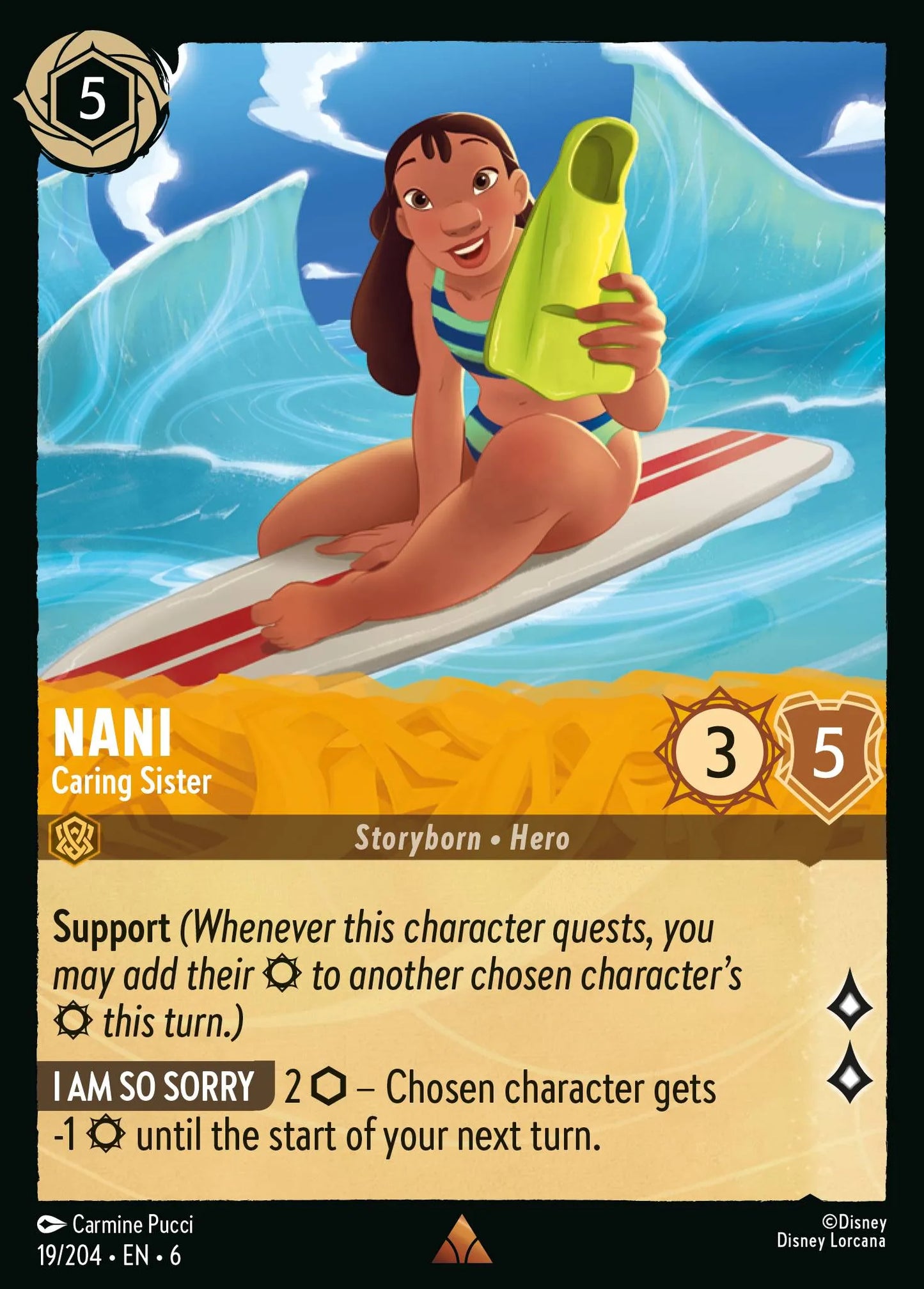 Nani - Caring Sister | Azurite Sea #19 (Near Mint) | Disney Lorcana Single Australia (Near Mint)