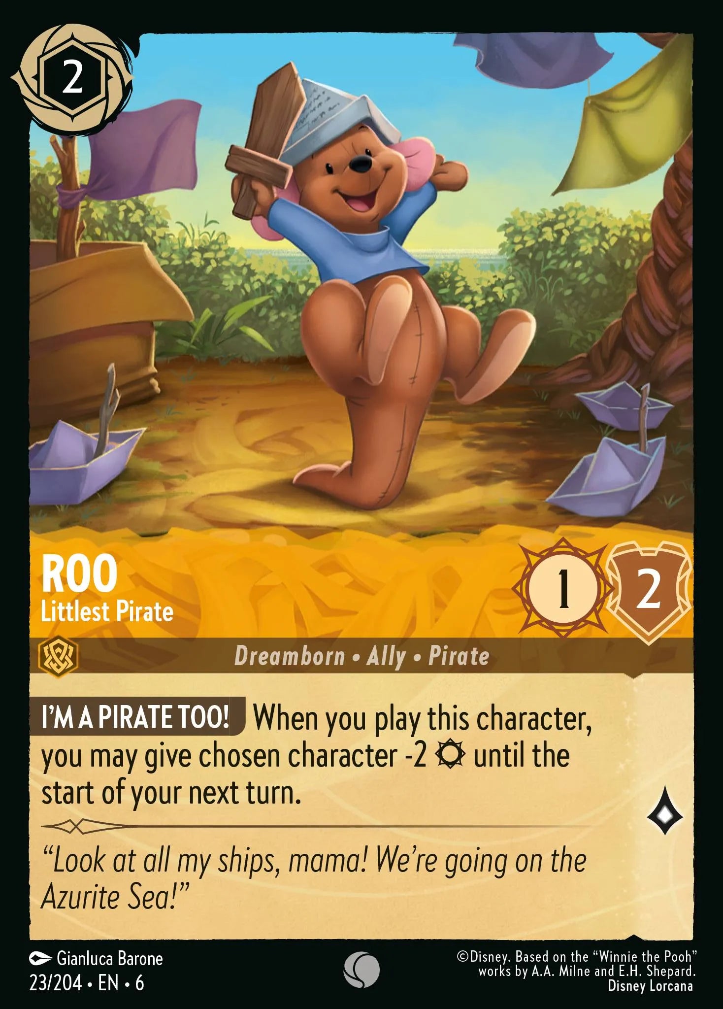 Roo - Littlest Pirate | Azurite Sea #23 (Near Mint) | Disney Lorcana Single Australia (Near Mint)