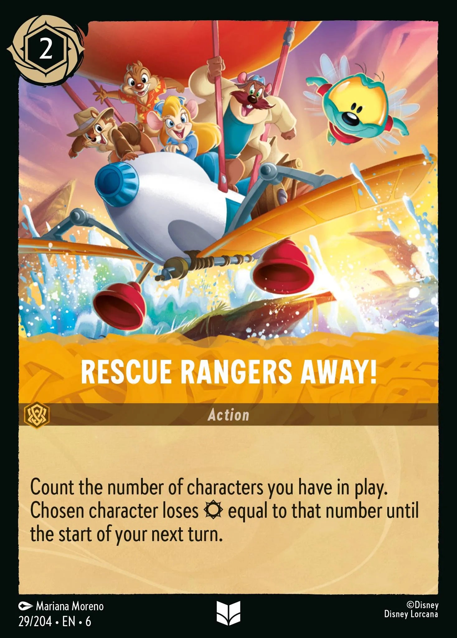 Rescue Rangers Away! | Azurite Sea #29 (Near Mint Foil) | Disney Lorcana Single Australia (Near Mint)