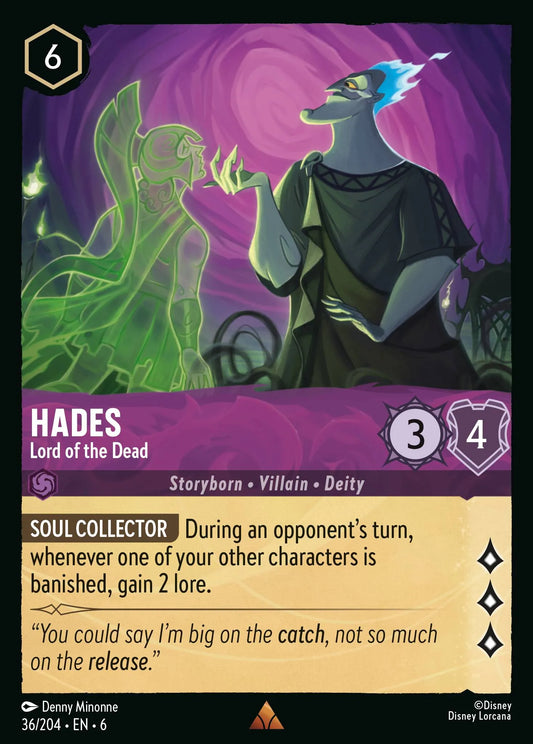 Hades - Lord of the Dead | Azurite Sea #36 (Near Mint) | Disney Lorcana Single Australia (Near Mint)