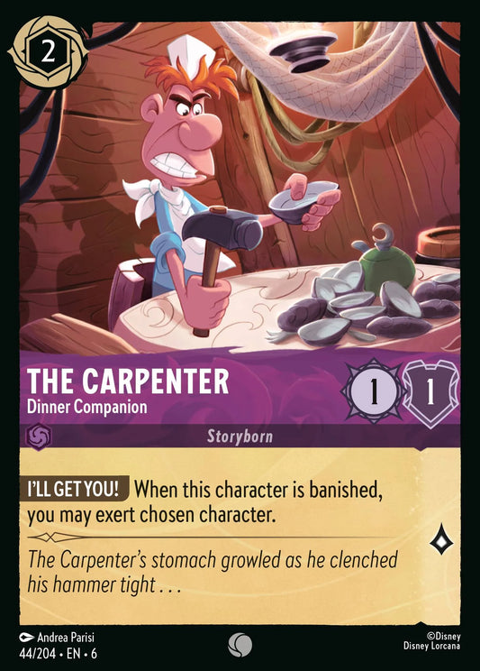 The Carpenter - Dinner Companion | Azurite Sea #44 (Near Mint Foil) | Disney Lorcana Single Australia (Near Mint)