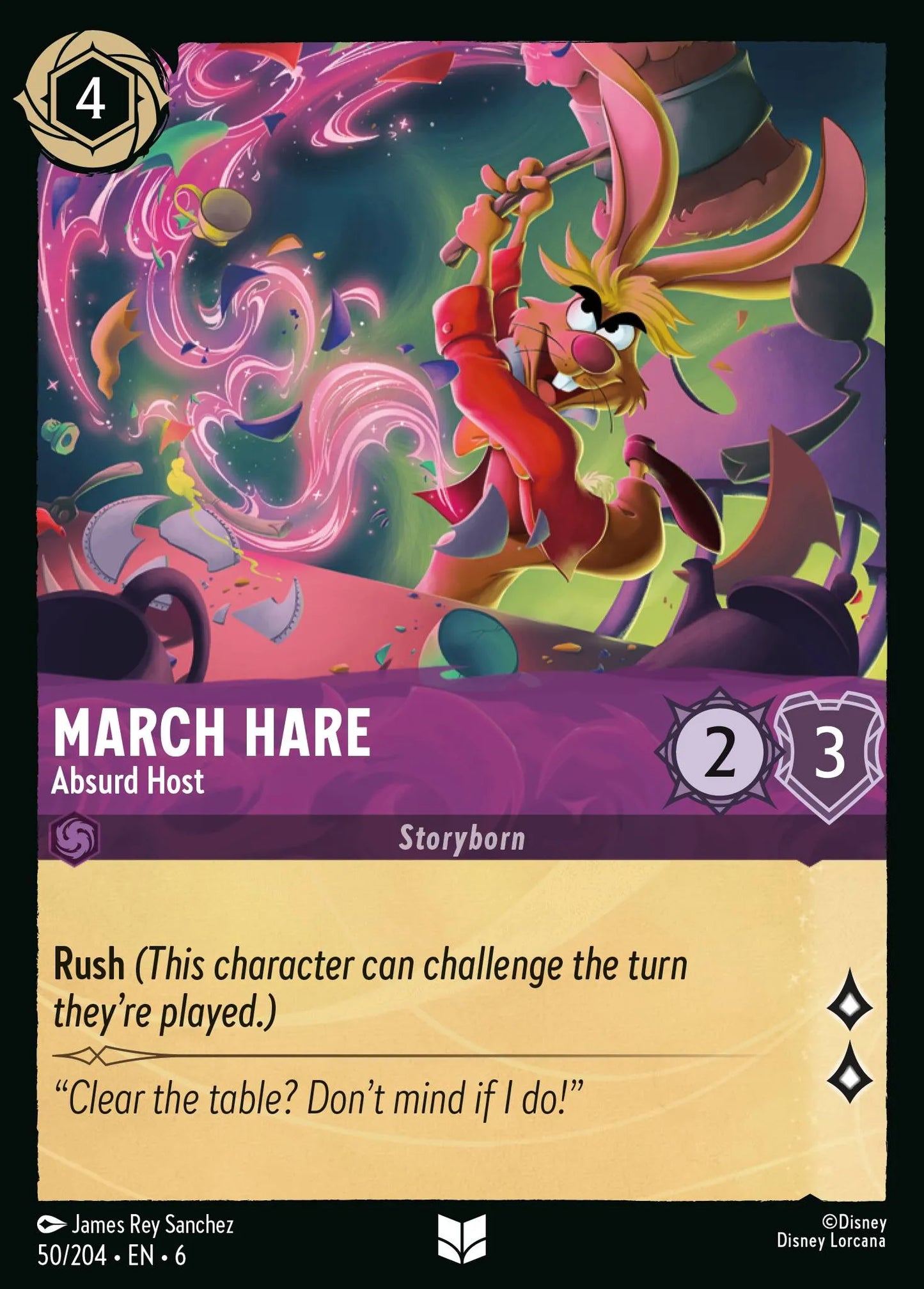 March Hare - Absurd Host | Azurite Sea #50 (Near Mint Foil) | Disney Lorcana Single Australia (Near Mint)