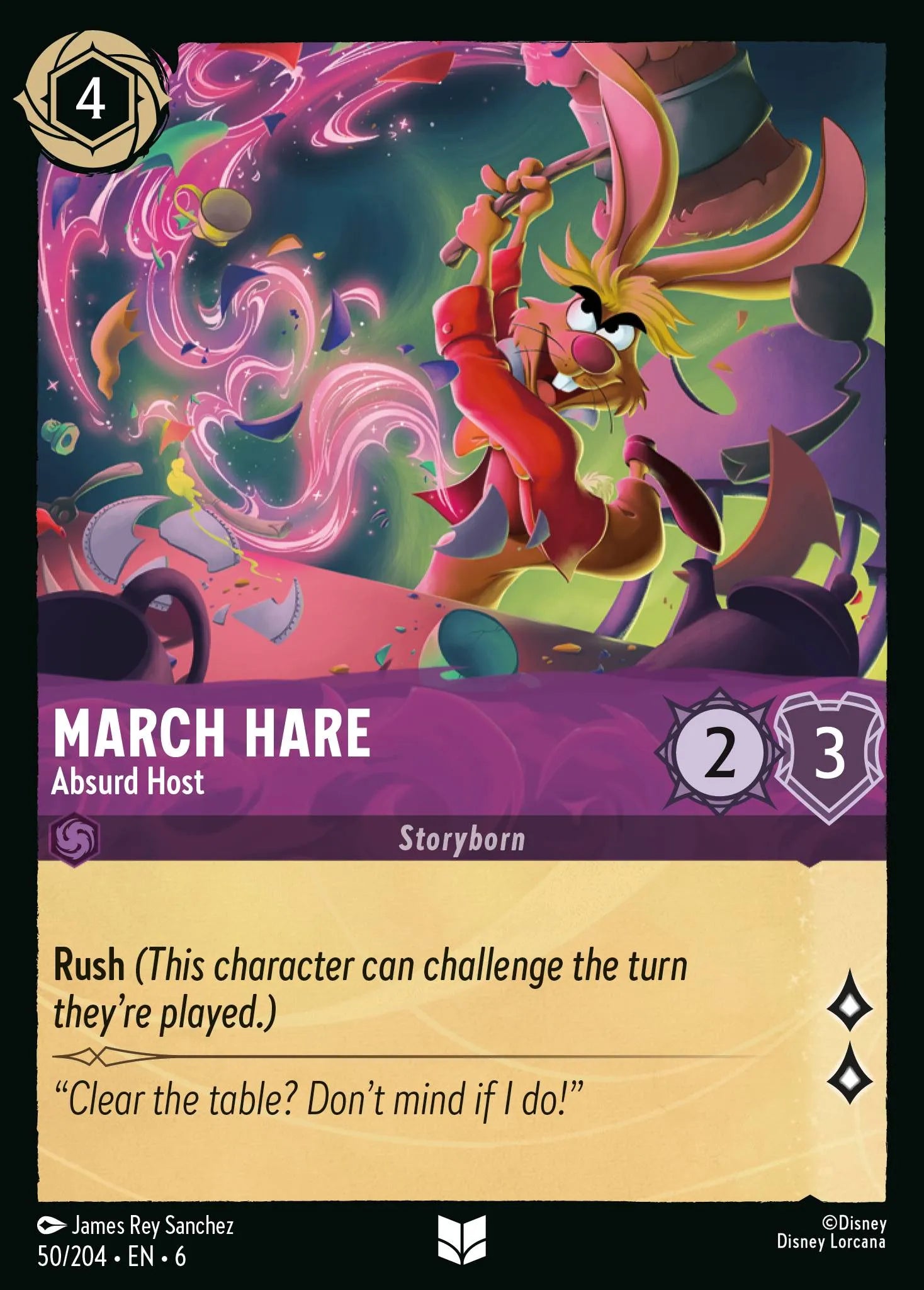 March Hare - Absurd Host | Azurite Sea #50 (Near Mint Foil) | Disney Lorcana Single Australia (Near Mint)