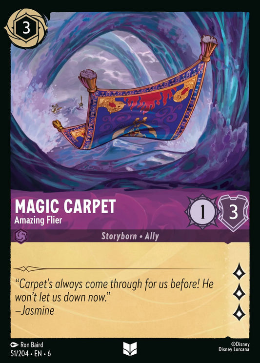 Magic Carpet - Amazing Flier | Azurite Sea #51 (Near Mint Foil) | Disney Lorcana Single Australia (Near Mint)