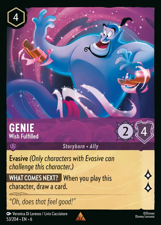 Genie - Wish Fulfilled | Azurite Sea #53 (Near Mint Foil) | Disney Lorcana Single Australia (Near Mint)