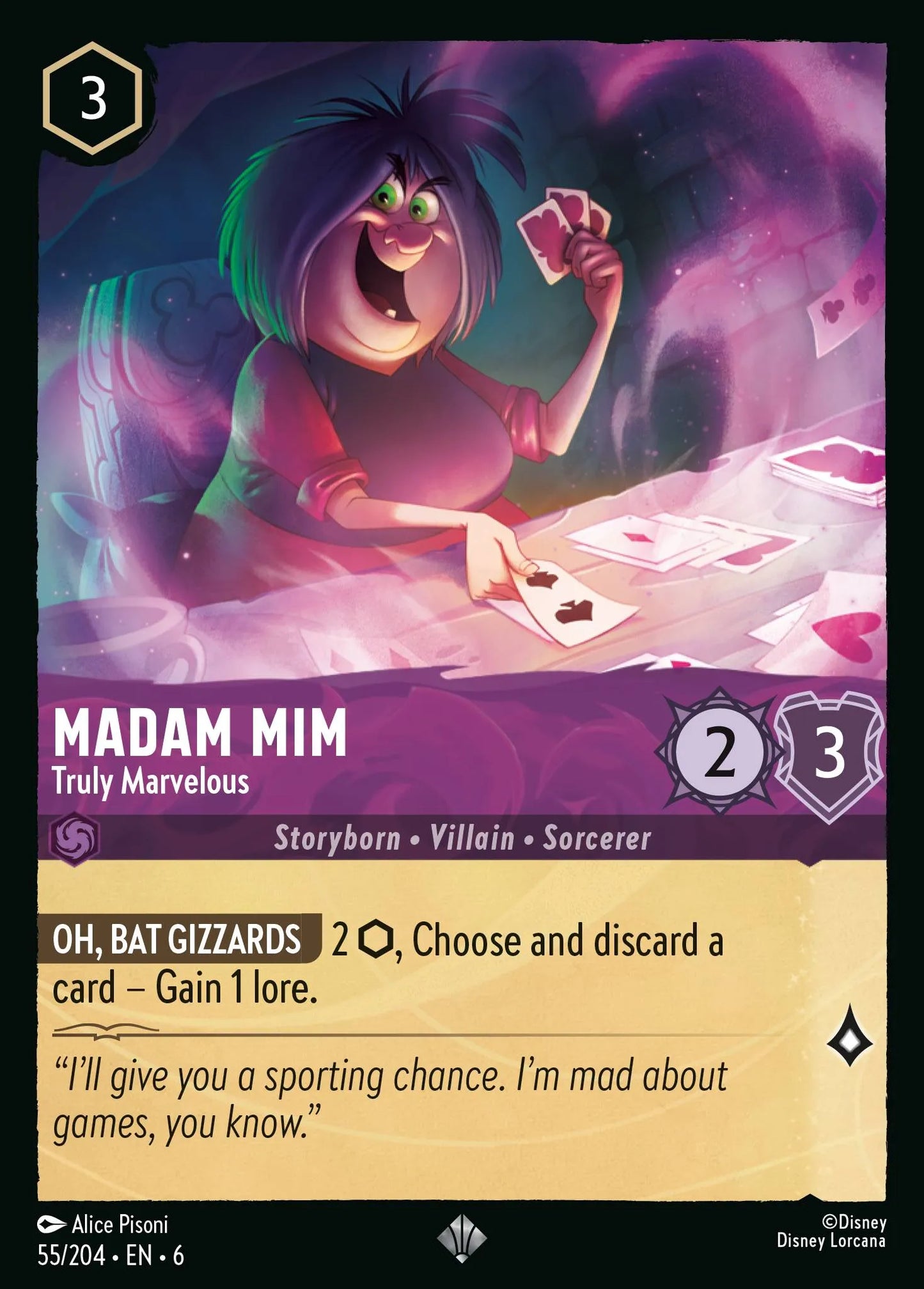 Madam Mim - Truly Marvelous | Azurite Sea #55 (Near Mint) | Disney Lorcana Single Australia (Near Mint)