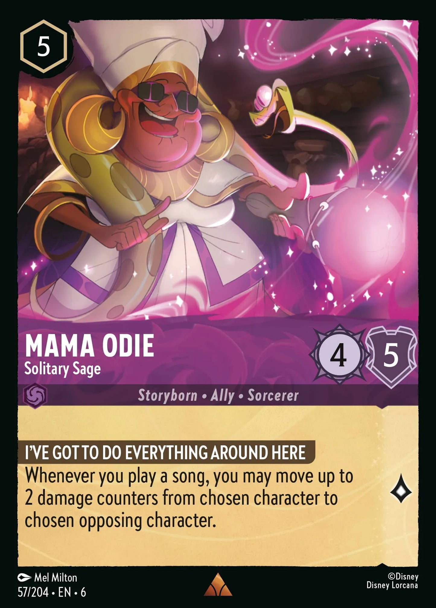Mama Odie - Solitary Sage | Azurite Sea #57 (Near Mint) | Disney Lorcana Single Australia (Near Mint)