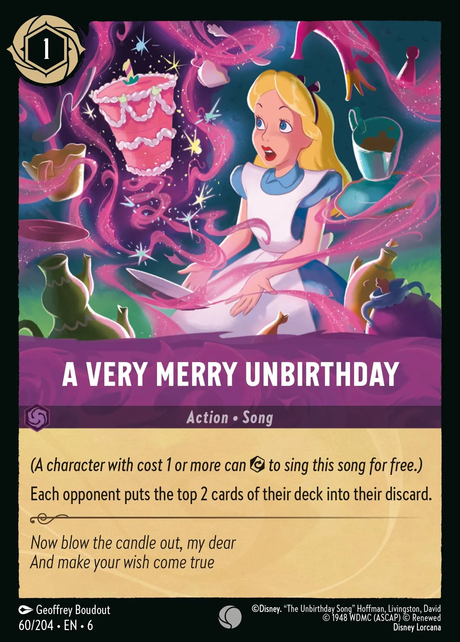 A Very Merry Unbirthday | Azurite Sea #60 (Near Mint Foil) | Disney Lorcana Single Australia (Near Mint)