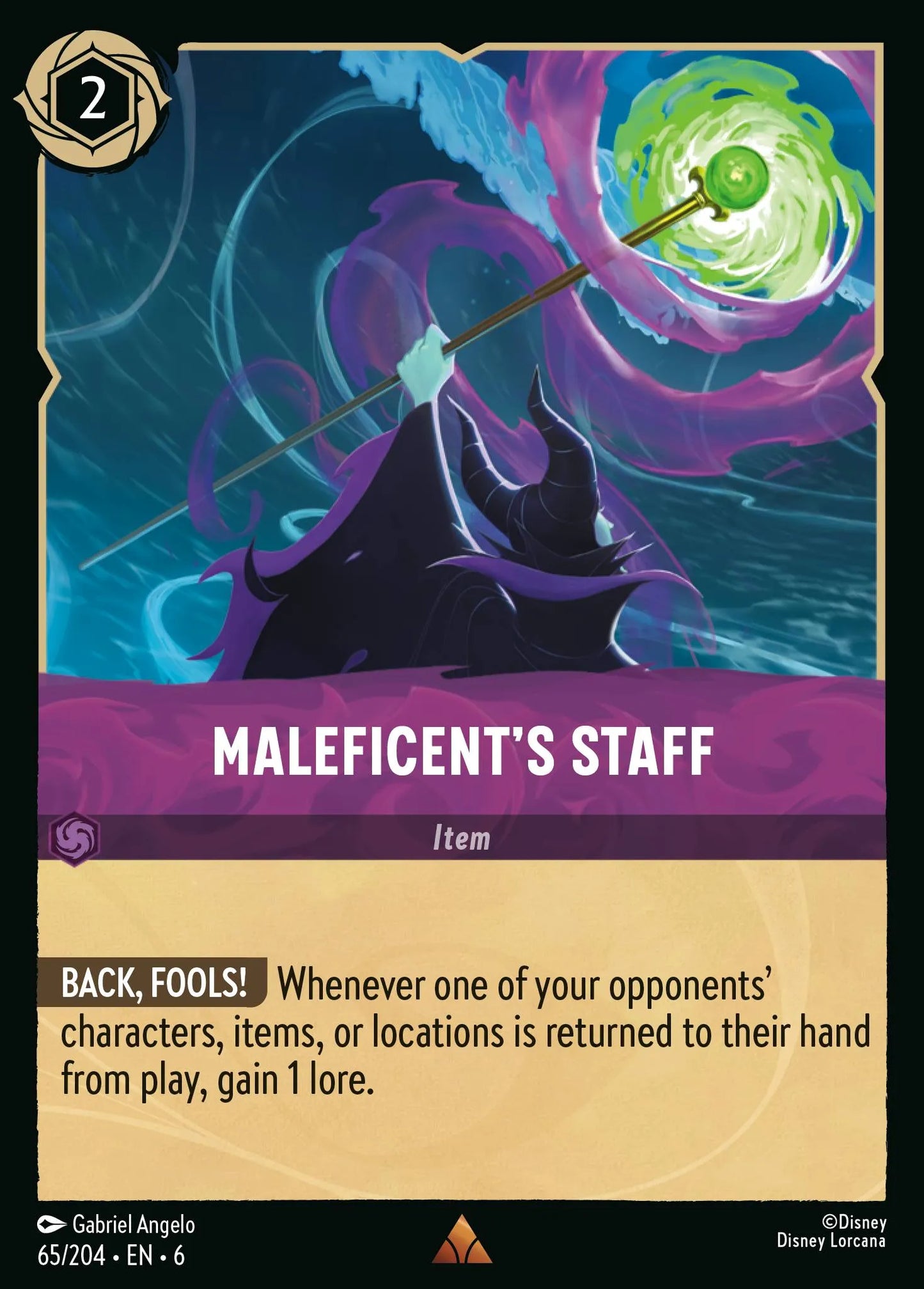 Maleficent's Staff | Azurite Sea #65 (Near Mint) | Disney Lorcana Single Australia (Near Mint)