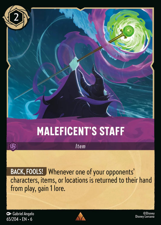Maleficent's Staff | Azurite Sea #65 (Near Mint) | Disney Lorcana Single Australia (Near Mint)