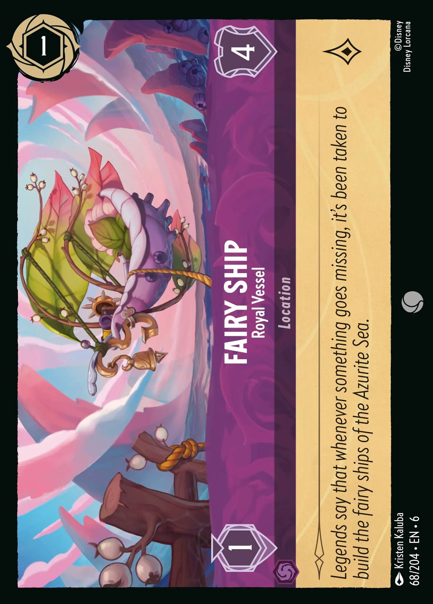 Fairy Ship - Royal Vessel | Azurite Sea #68 (Near Mint Foil) | Disney Lorcana Single Australia (Near Mint)