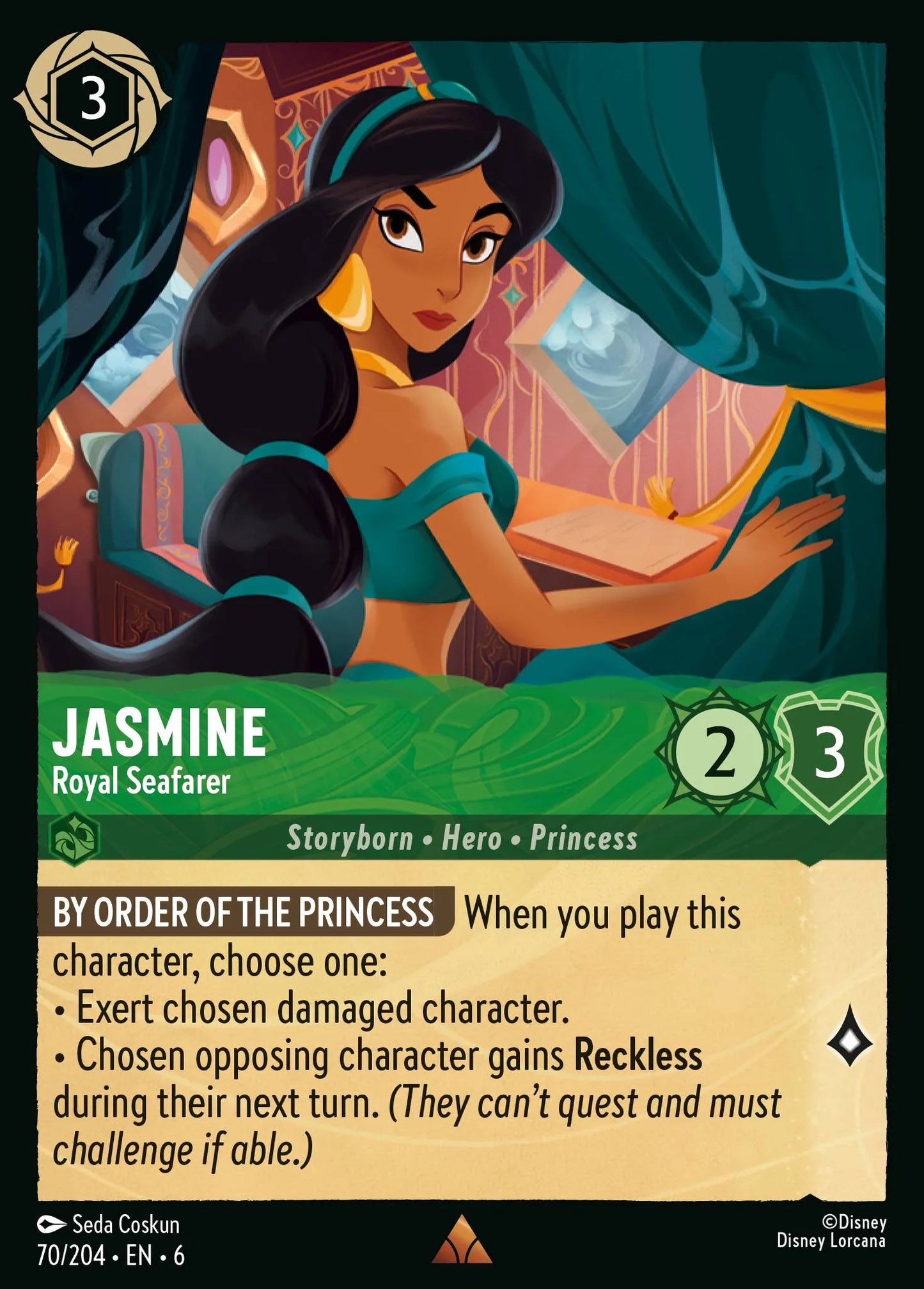 Jasmine - Royal Seafarer | Azurite Sea #70 (Near Mint Foil) | Disney Lorcana Single Australia (Near Mint)