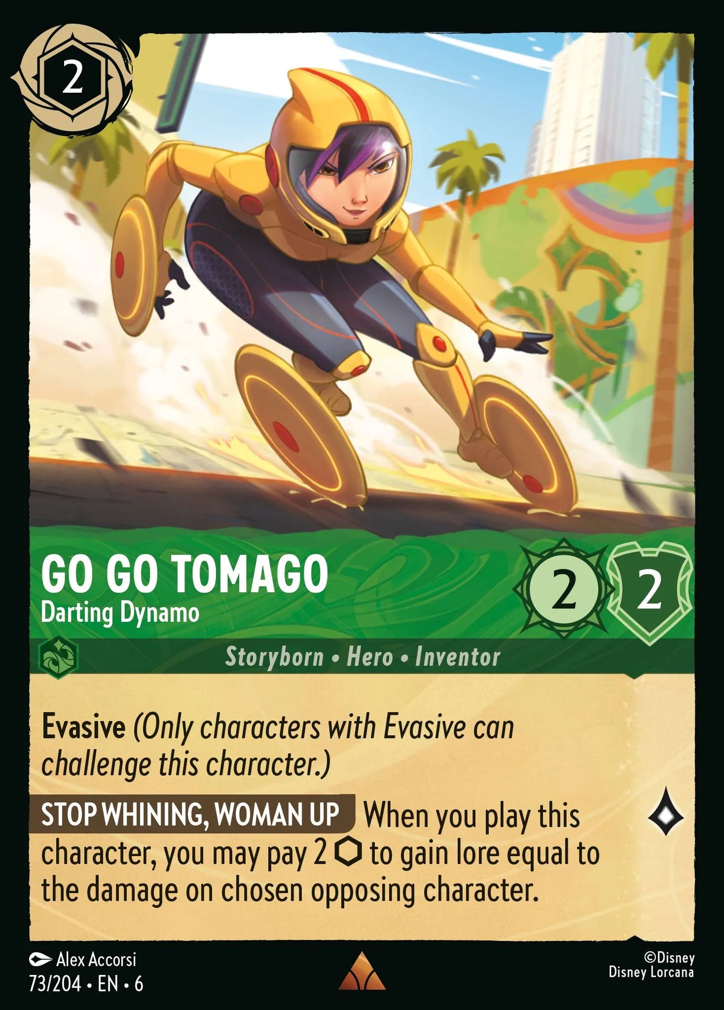 Go Go Tomago - Darting Dynamo | Azurite Sea #73 (Near Mint Foil) | Disney Lorcana Single Australia (Near Mint)