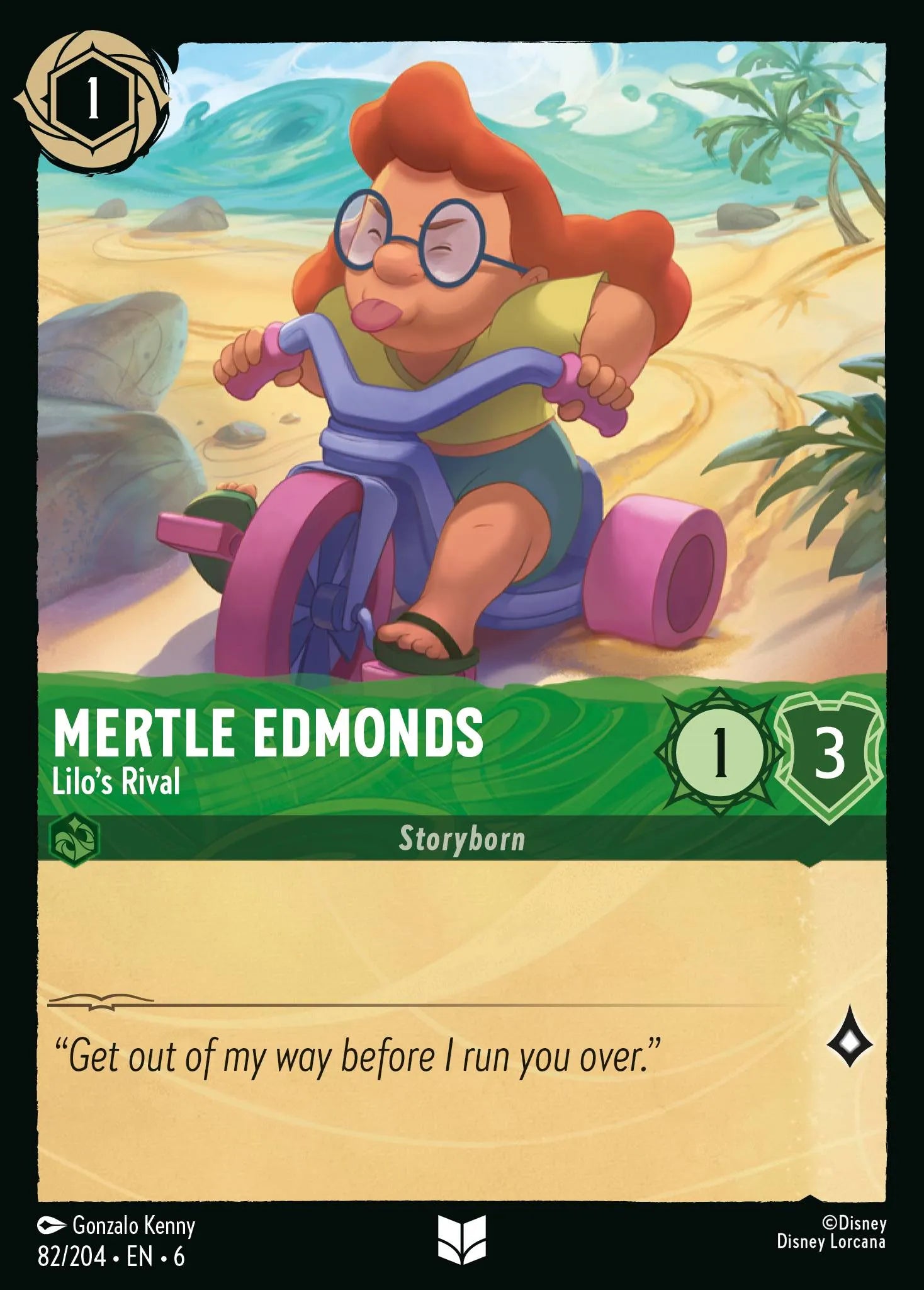 Mertle Edmonds - Lilo's Rival | Azurite Sea #82 (Near Mint) | Disney Lorcana Single Australia (Near Mint)