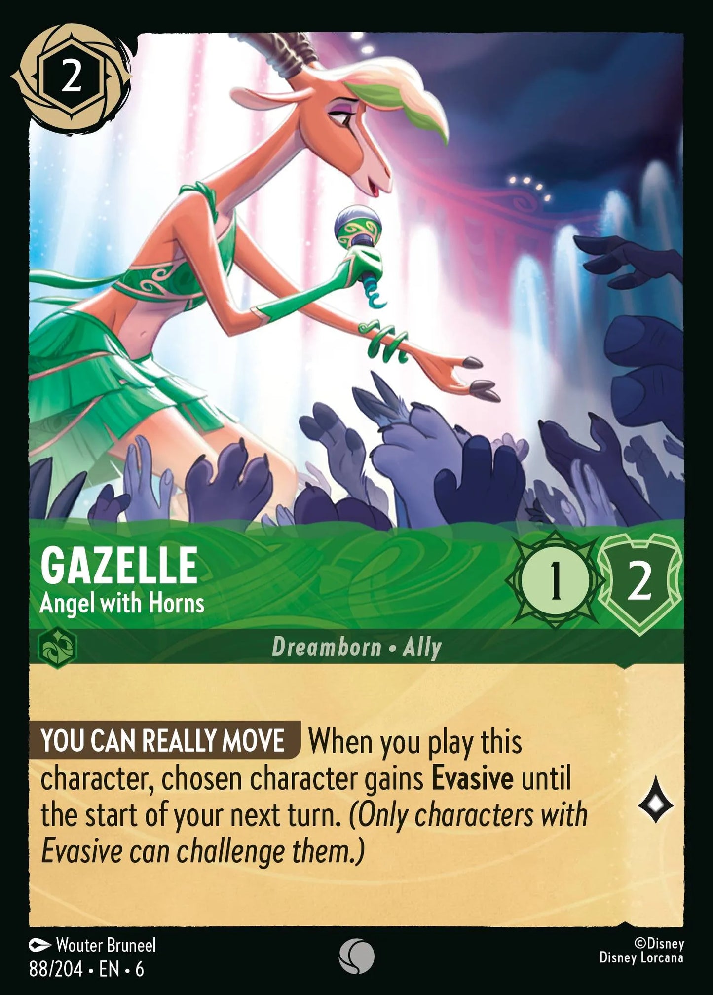 Gazelle - Angel with Horns | Azurite Sea #88 (Near Mint) | Disney Lorcana Single Australia (Near Mint)