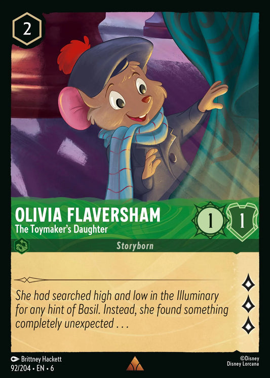 Olivia Flaversham - The Toymaker's Daughter | Azurite Sea #92 (Near Mint Foil) | Disney Lorcana Single Australia (Near Mint)