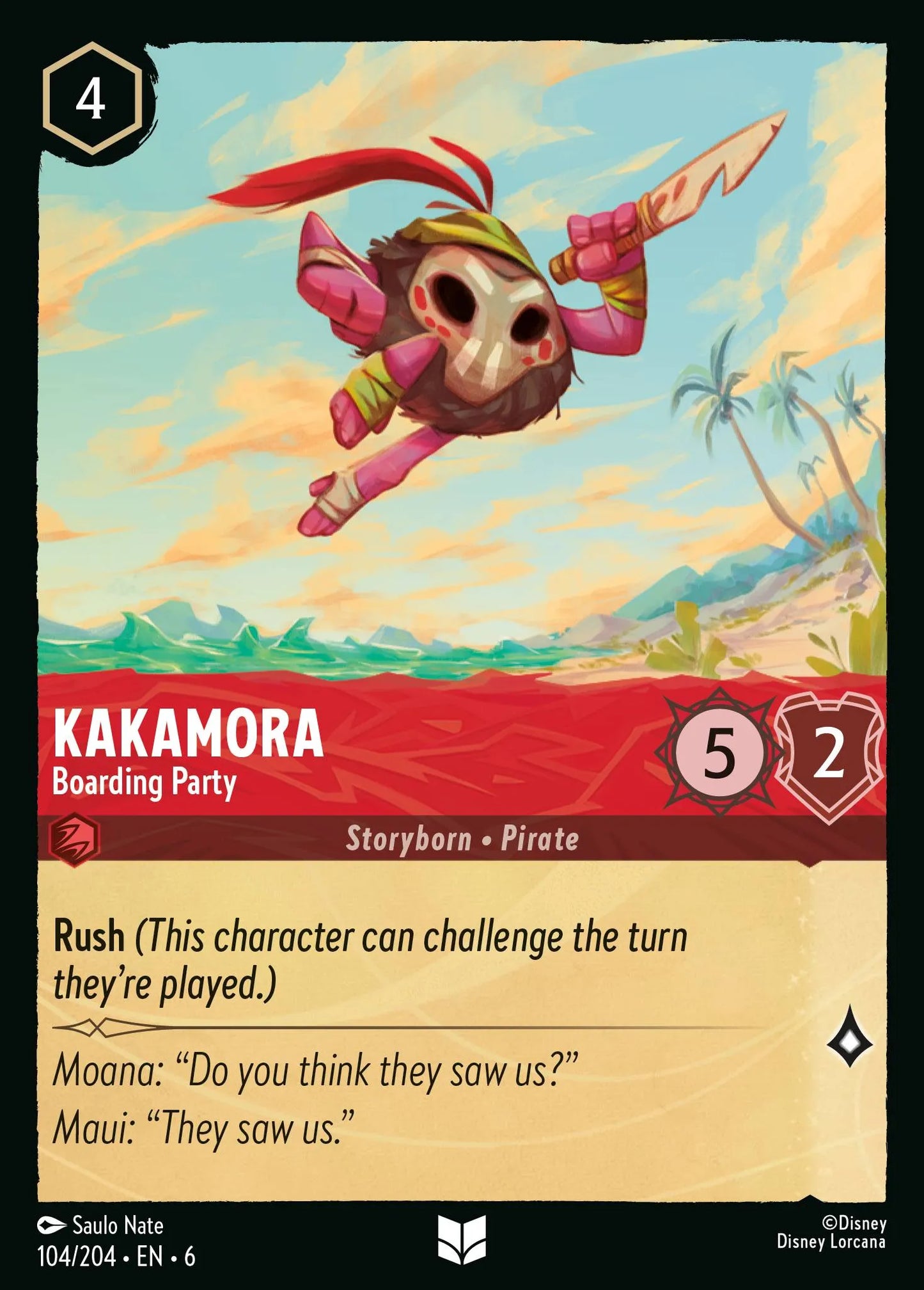 Kakamora - Boarding Party | Azurite Sea #104 (Near Mint) | Disney Lorcana Single Australia (Near Mint)
