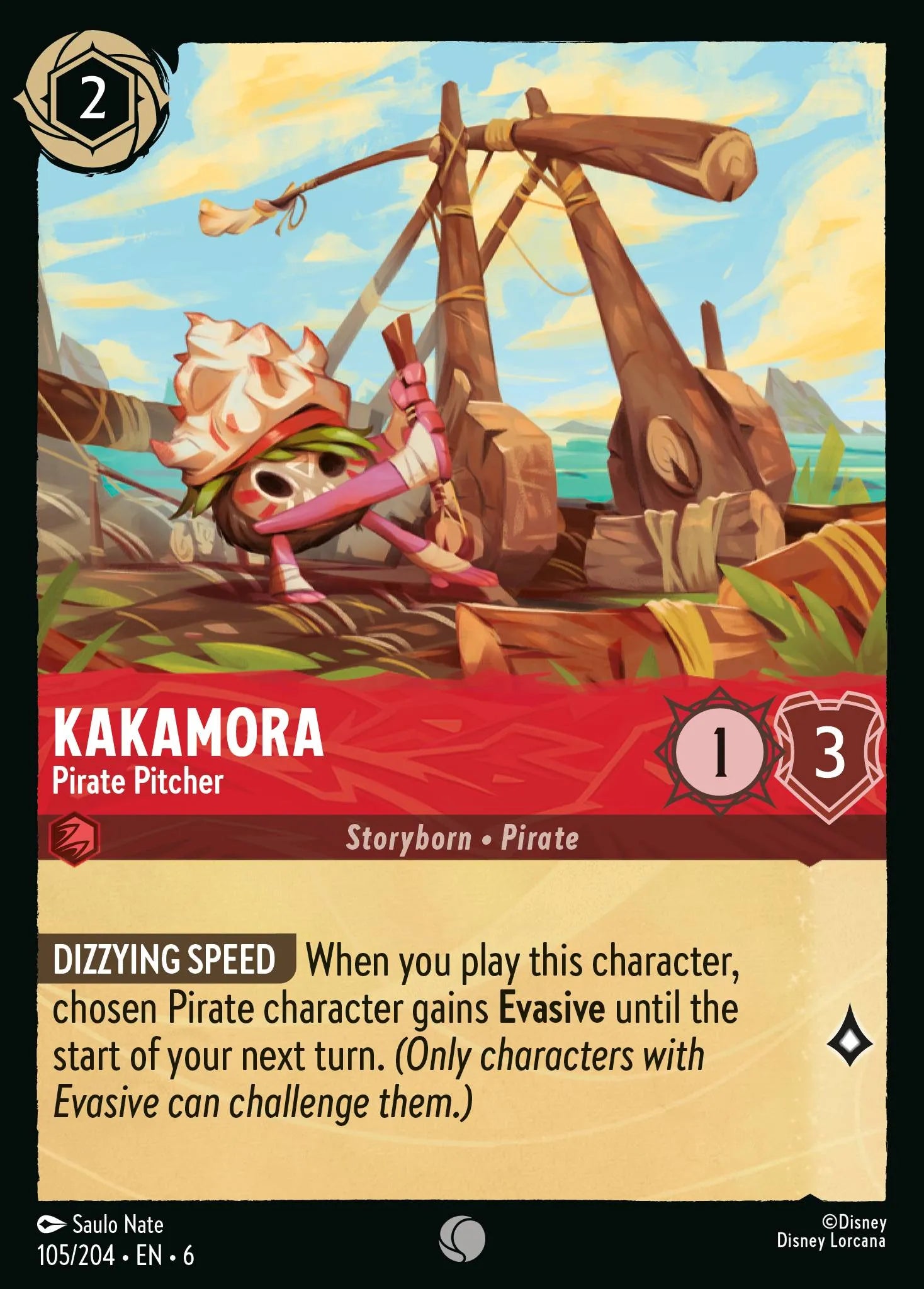 Kakamora - Pirate Pitcher | Azurite Sea #105 (Near Mint Foil) | Disney Lorcana Single Australia (Near Mint)