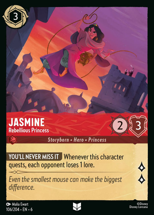 Jasmine - Rebellious Princess | Azurite Sea #106 (Near Mint) | Disney Lorcana Single Australia (Near Mint)