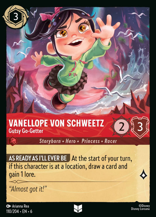Vanellope Von Schweetz - Gutsy Go-Getter | Azurite Sea #110 (Near Mint Foil) | Disney Lorcana Single Australia (Near Mint)